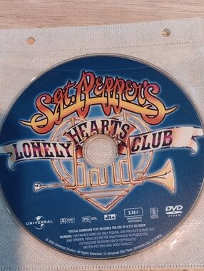 'Sgt. Pepper's Lonely Hearts Club Band' DVD *NO CASE*
